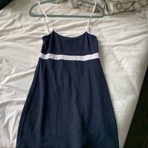 Brandy Melville Navy White Stripe Tank Dress